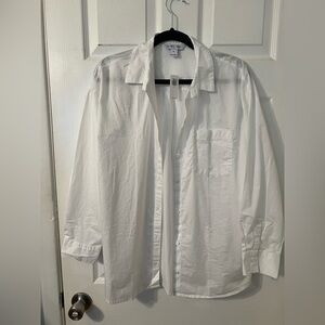Cotton white button down NWT